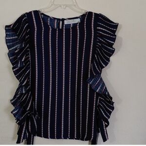 Liquorish Women's Size 10 Ruffle Sided Top
Liquorish